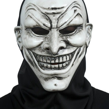 Halloween-Maske: Schwarz-weißer Vampir