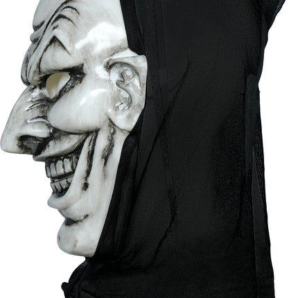 Halloween-Maske: Schwarz-weißer Vampir