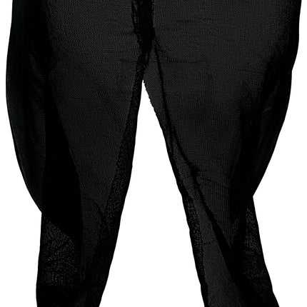 Halloween Masker Zwart Wit Killer Met Capuchon