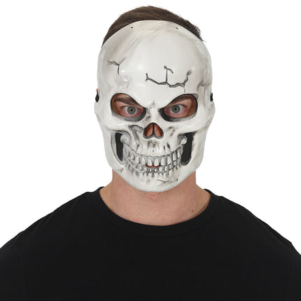 Halloween Masker Wit Skelet