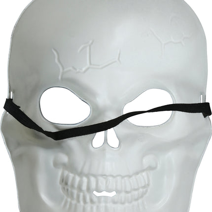 Halloween Masker Wit Skelet