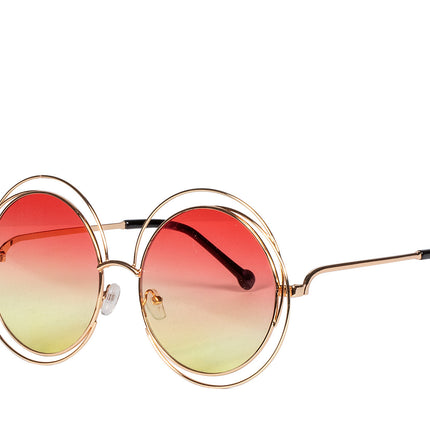 Festivalbrille Rot Gelb