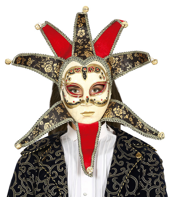 Rote Maske venezianische Damen