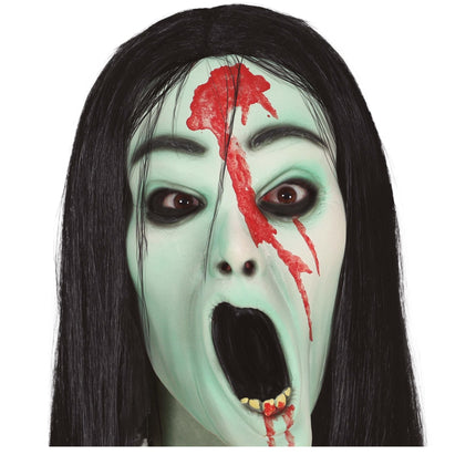 Grüne Halloween Maske Horror Girl