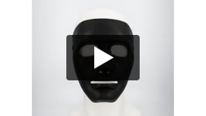 Maske Pantomime Theater schwarz