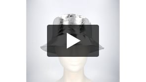 Eimer Hut Glimmer silber