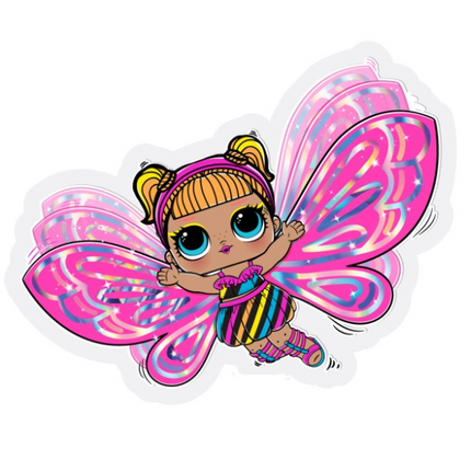 LOL Surprise Folienballon Schmetterling 23 cm