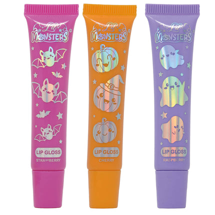Halloween-Lipgloss für Kinder, 3er-Pack
