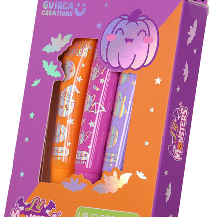 Halloween-Lipgloss für Kinder, 3er-Pack