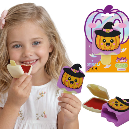 Halloween-Lippenbalsam für Kinder: Kürbis-Eis