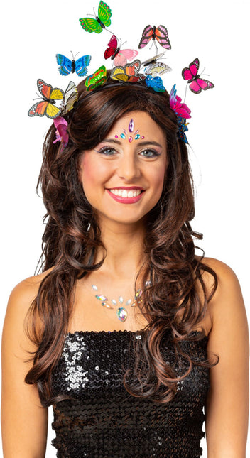 Schmetterling Haarband Bunt