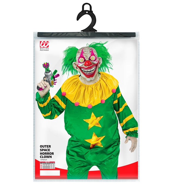 Weltraum Horror Clown Grün Gelb