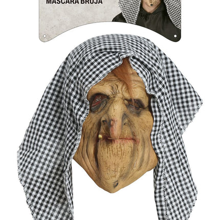 Halloween Hexe Maske Mütze