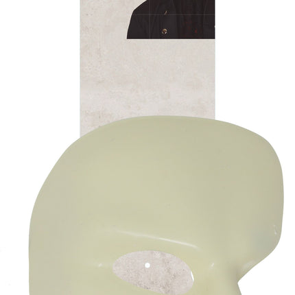 Halloween Maske Halb Weiß