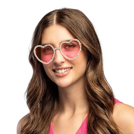 Partybrille „Diamond Heart“