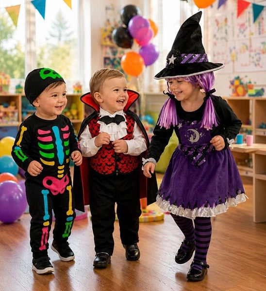 Buntes Skelett-Kostüm für Babys