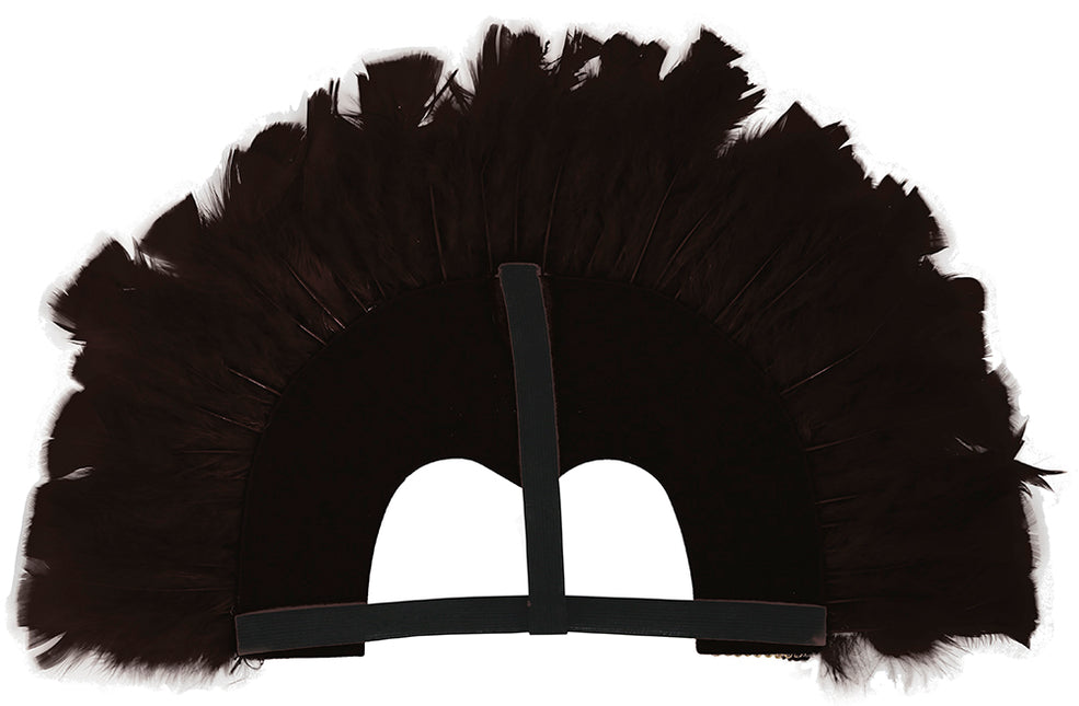 Feder Kopfbedeckung schwarz
