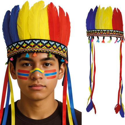 Mehrfarbiger Federbusch