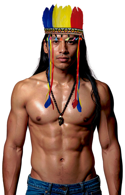 Mehrfarbiger Federbusch