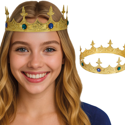 Mittelalterliche Gold-Metallic-Krone