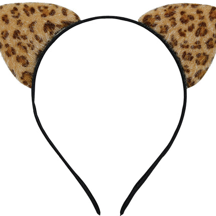 Haarband Leopard Braun/Gelb