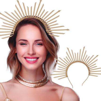 Goldener Haarreif Halo