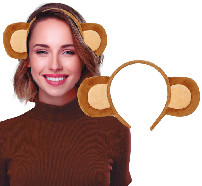 Affe Stirnband Braun