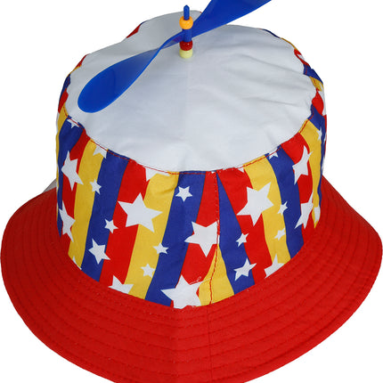 Bunter Hut mit Proppellor