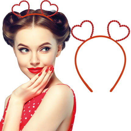 Metallisches Herz-Stirnband