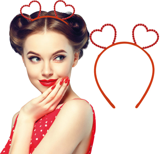 Metallisches Herz-Stirnband