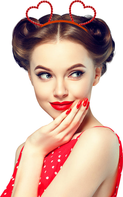 Metallisches Herz-Stirnband