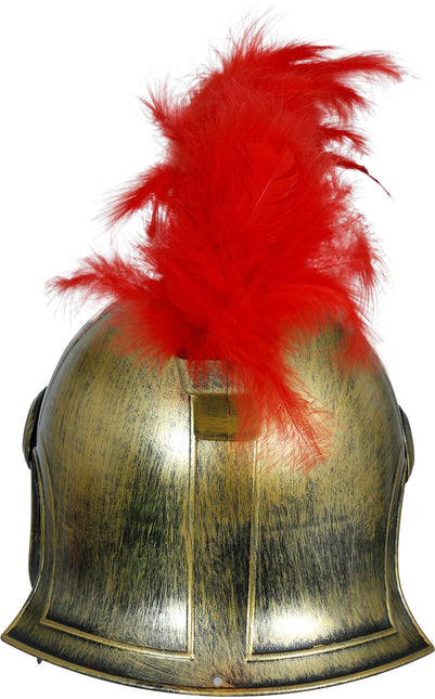 Römischer Helm Rot Gold Männer