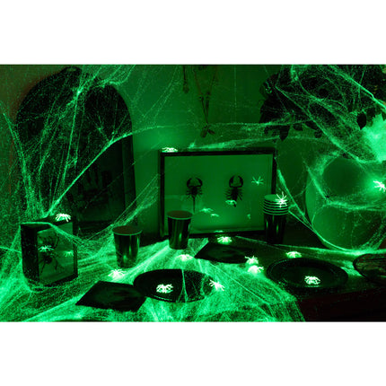Spinnennetz Glow in the Dark - 100 Gramm