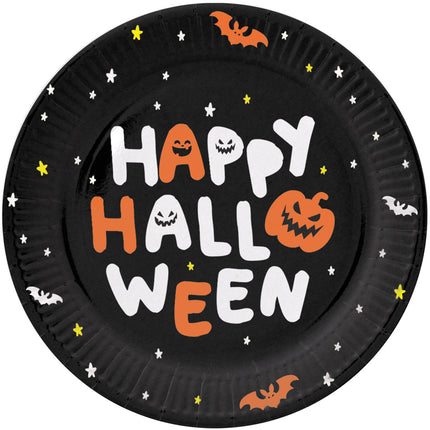 Pappteller - 'Happy Halloween' - Halloween BoOo! - 23 cm - 8 Stück