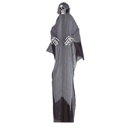 Graue Halloween Hängedekoration Skelett 3,2m