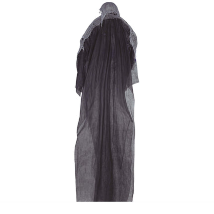 Graue Halloween Hängedekoration Skelett 3,2m
