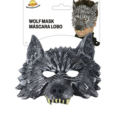 Halloween Halbmaske Wolf