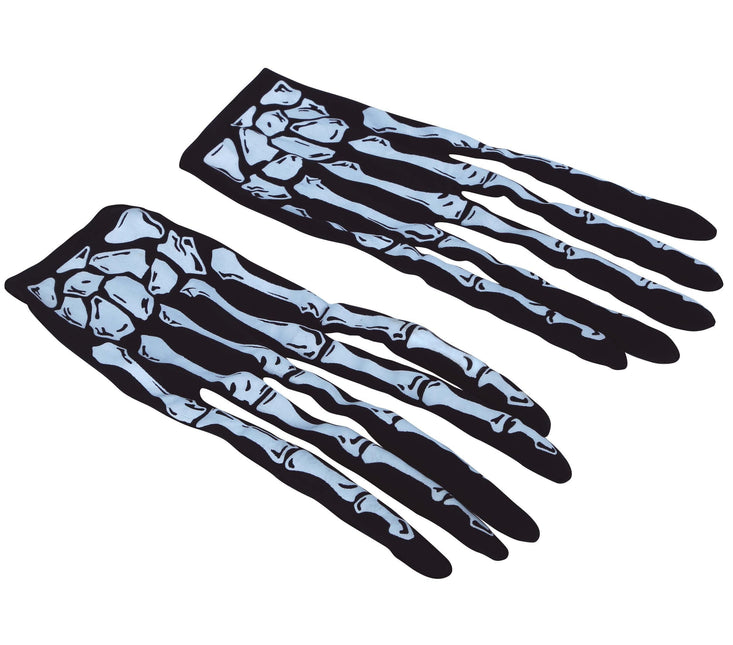 Halloween Handschuhe Skelett Finger