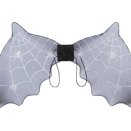 Schwarze Halloween-Flügel Fledermaus 60cm