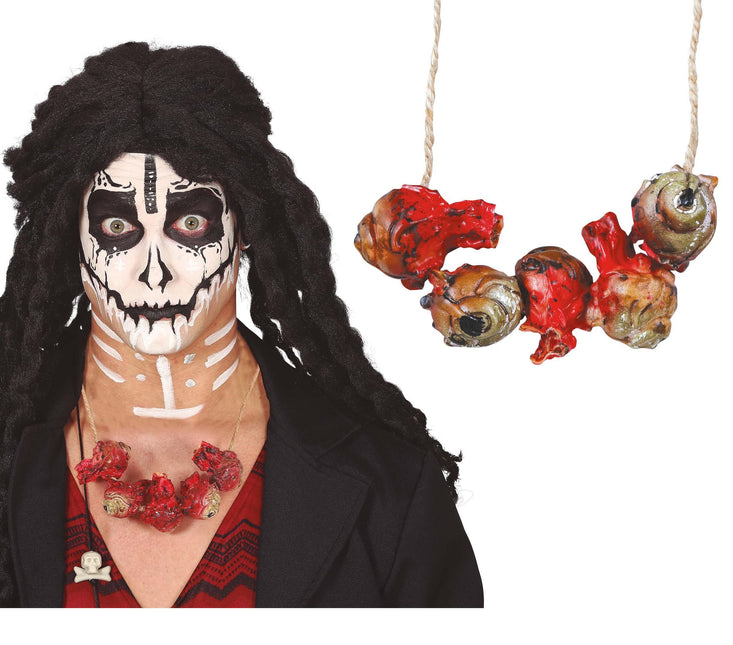 Halloween Halskette Blutige Augen