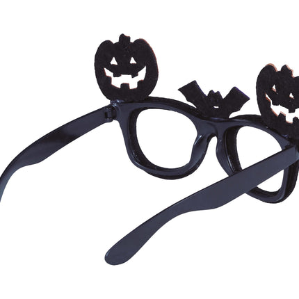 Halloween Brille Kürbis Glitzer