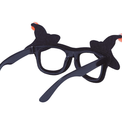 Halloween-Brille Hut Glitter