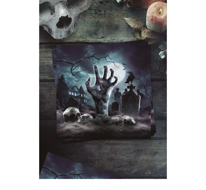 Halloween Friedhofs-Servietten 33cm 12 Stk.
