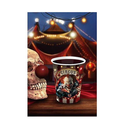 Halloween Becher Clown 240ml 6 Stk.