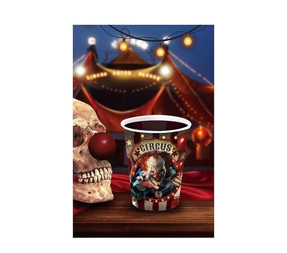 Halloween Becher Clown 240ml 6 Stk.