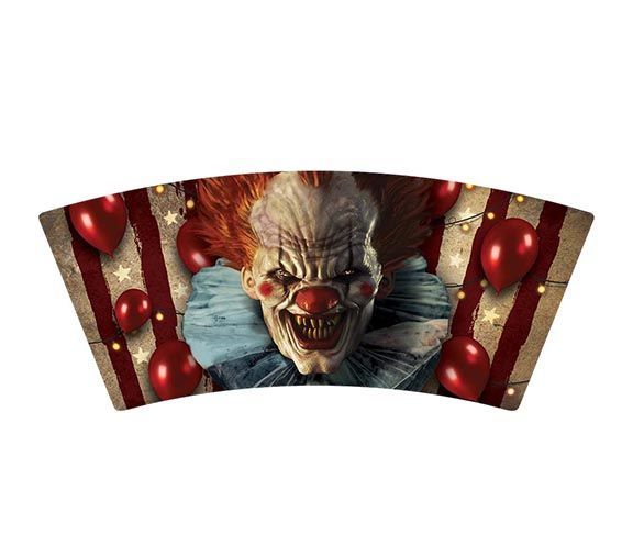 Halloween Schnapsgläser Clown 5cm 3Stk.