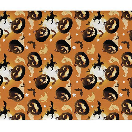 Halloween Tischtuch Kürbis 2.74m