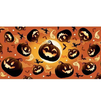 Halloween Tischtuch Kürbis 2.74m