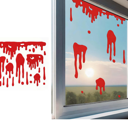 Halloween Fensterdekoration Blut 25cm