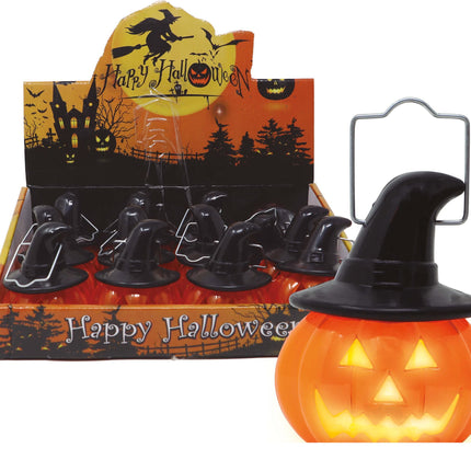 Halloween Hängedekoration Kürbis mit Licht 8cm